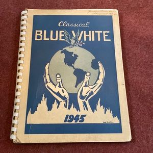 Springfield classical high school blue and white 1945 yearbook Springfield, Mass